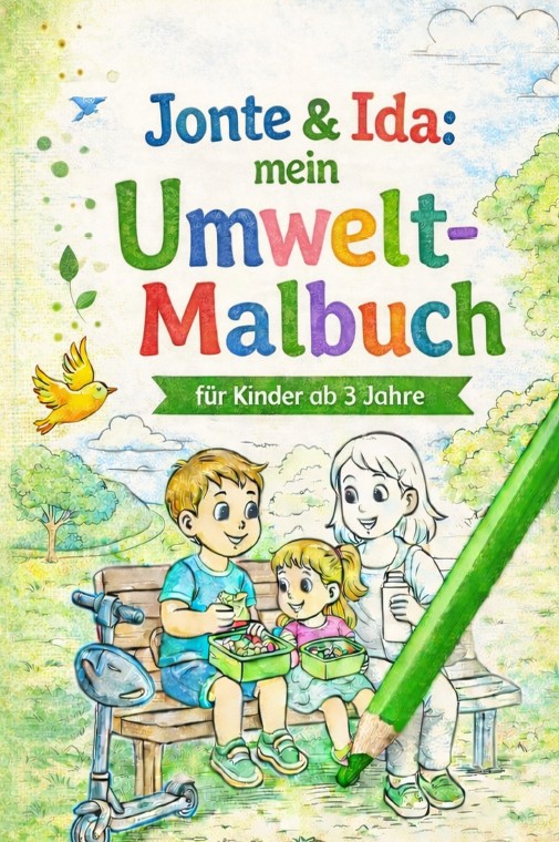 Jonte und Ida: Mein Umweltmalbuch – Kindermalbuch mit Lerneffekt von Andrea Krug