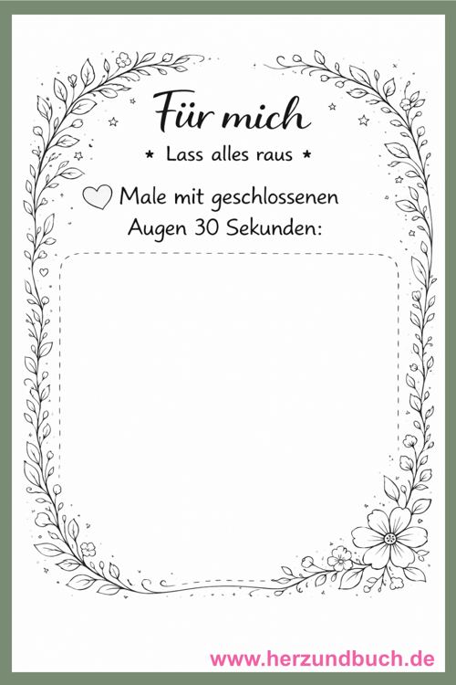 Malvorlage Für mich – lass alles raus